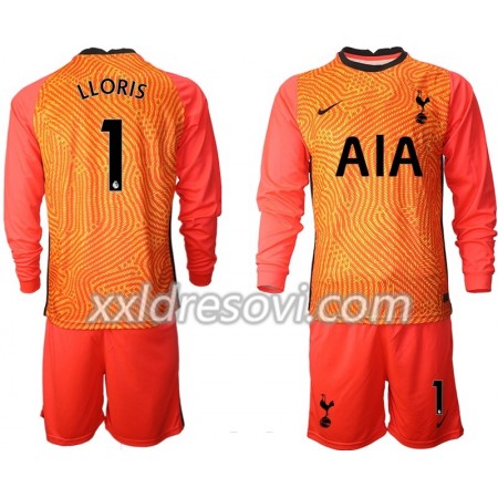 Tottenham Hotspur Hugo Lloris 1 Golmanski Dječji Komplet Dresovi za Nogomet 2020-2021 M003 Dugim Rukavima (+ kratke hlače)